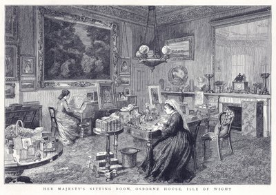 Sala de estar de Su Majestad, Osborne House, Isla de Wight de English School