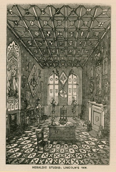 Estudio Heráldico, Lincolns Inn, Londres de English School