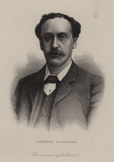 Herbert Gladstone, político británico de English School