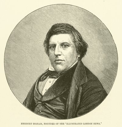 Herbert Ingram, fundador del Illustrated London News (grabado) de English School