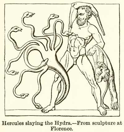 Hércules matando a la hidra de English School
