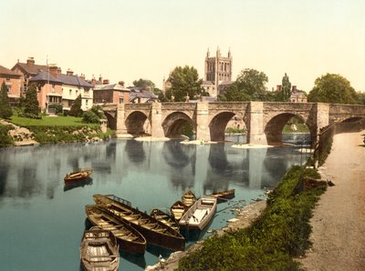Catedral de Hereford y Puente Wyl de English School