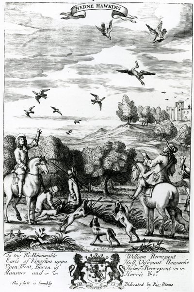 Herne cazando con halcón, de 