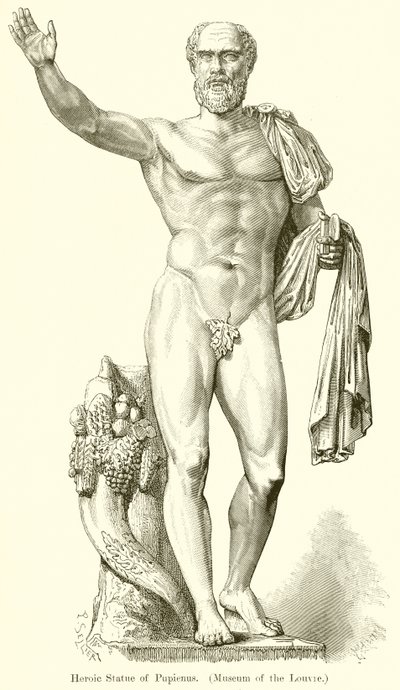 Estatua Heroica de Pupieno (Museo del Louvre) de English School
