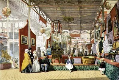 Almacén de China de Hewitt, desde el stand interior en la Gran Exposición de 1851, de 