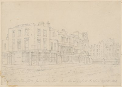 High Street Islington, desde White Lion Street hasta Liverpool Road, 16 de agosto de 1843 de English School
