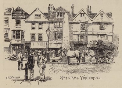 High Street, Whitechapel (grabado) de English School