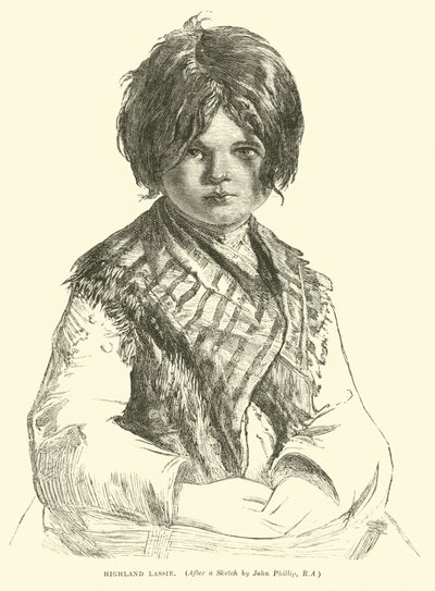 Chica de las Tierras Altas de English School