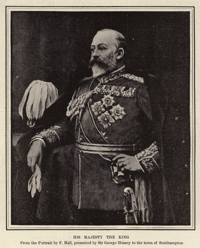 Su Majestad el Rey (grabado) de English School