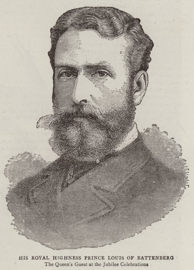 Su Alteza Real el Príncipe Luis de Battenberg de English School