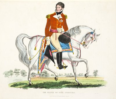 Su Alteza Real, El Príncipe Regente de Gran Bretaña, ilustración de Un Relato Histórico de la Batalla de Waterloo por William Mudford, 1816 de English School
