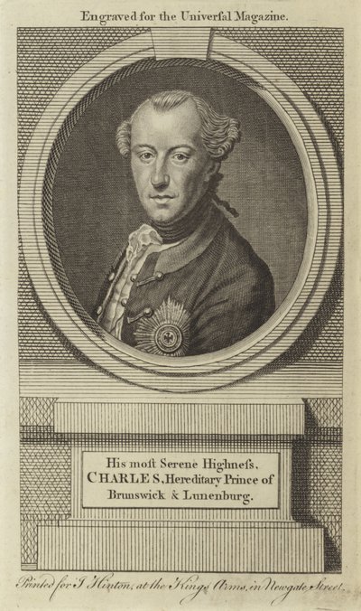 Su Alteza Serenísima, Carlos, Príncipe Hereditario de Brunswick y Lunenburg de English School