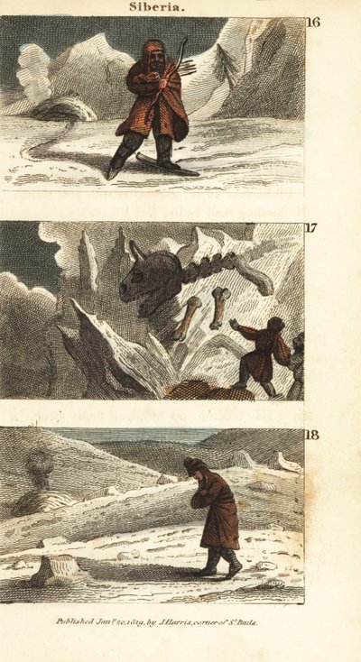 Vistas históricas de Siberia de English School