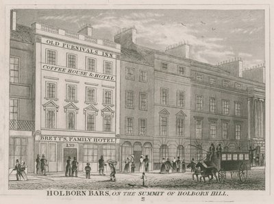 Holborn Bars, en la cima de Holborn Hill de English School