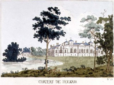 Holkham Hall, Norfolk, ilustración de 