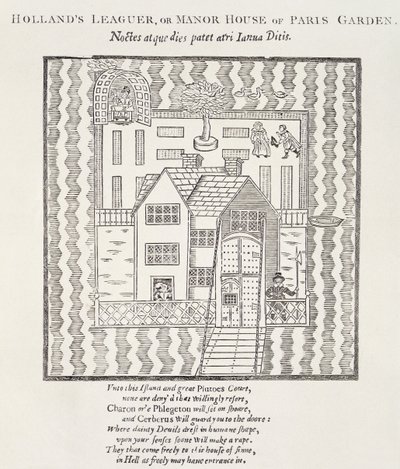 Hollands Leaguer, o Manor House, de Paris Garden, Southwark, Londres de English School