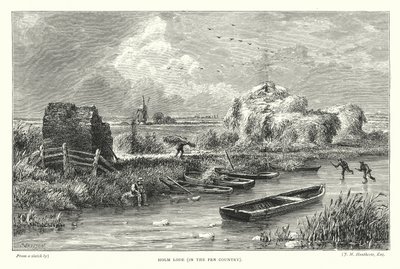 Holm Lode, in the Fen Country (grabado) de English School