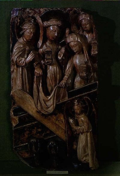 Mujeres santas en el sepulcro de English School