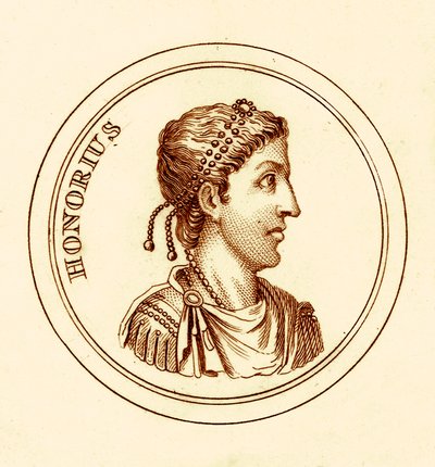 Honorio, ilustración del Diccionario Histórico Universal de George Crabb, publicada en 1825 de English School