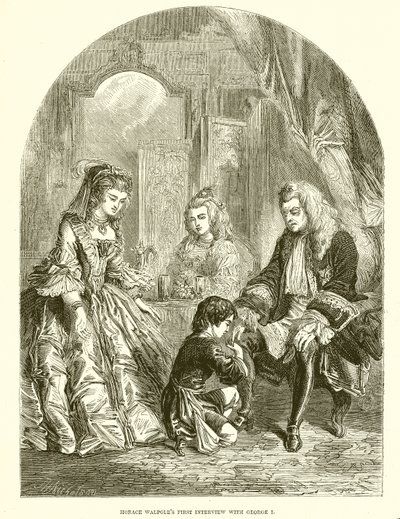 La Primera Entrevista de Horace Walpole con Jorge I de English School
