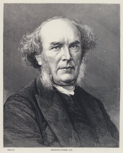 Horatius Bonar, DD (grabado) de English School