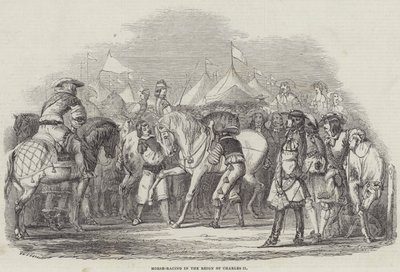 Carreras de caballos en el reinado de Carlos II de English School
