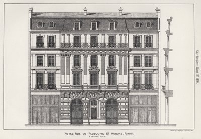 Hotel, Rue Du Faubourg St Honore, París de English School