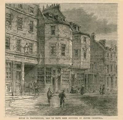 Casa en Westminster que se dice fue ocupada por Oliver Cromwell de English School
