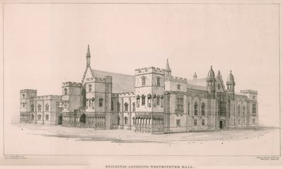 Cámaras del Parlamento: Edificios adyacentes al Westminster Hall de English School
