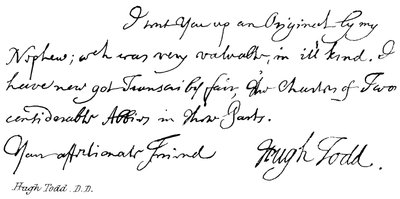 Hugh Todd, D.D. de English School