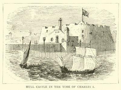 Castillo de Hull en la época de Carlos I de English School