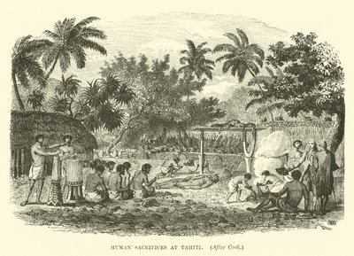 Sacrificios humanos en Tahití, después de Cook de English School