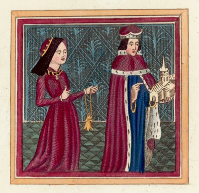 Humphrey Duque de Gloucester y su segunda esposa, Eleanor Cobham de English School