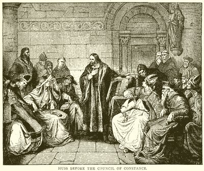 Hus ante el Concilio de Constanza de English School
