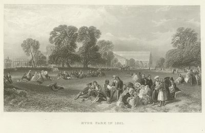 Hyde Park en 1851 de English School