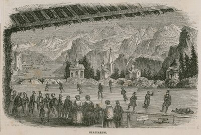 Pista de hielo, Baker Street Bazaar, King Street, Portman Square, Londres de English School