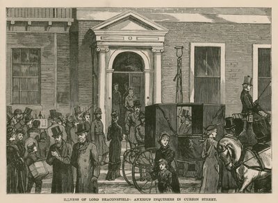 Enfermedad de Lord Beaconsfield: Inquietos inquiridores en Curzon Street, Londres de English School