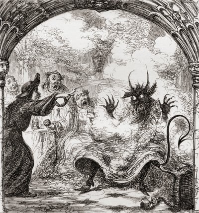 Ilustración después de George Cruikshank para el poema 