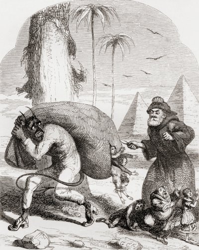 Ilustración después de George Cruikshank para el poema 