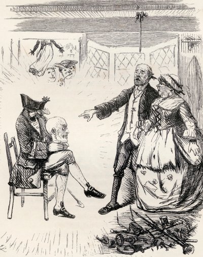 Ilustración después de J. Leech para el poema 