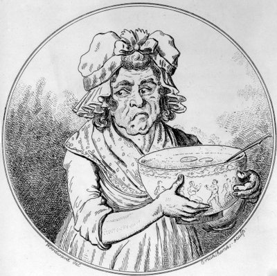 Ilustración, por George Moutard Woodward, grabado por Isaak Cruickshank, publicado por Allen&West, 1796 de English School