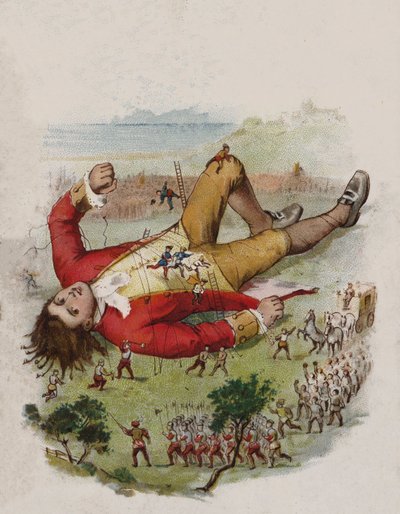 Ilustración de Los Viajes de Gulliver de English School