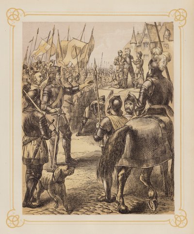 Ilustración para Guerra Santa de John Bunyan (litografía) de English School