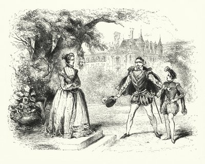 Ilustración para Los hugonotes de Giacomo Meyerbeer de English School