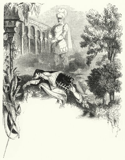 Ilustración para la ópera Don Giovanni de Mozart de English School