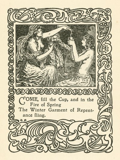 Ilustración para Rubaiyat de Omar Khayyam de English School
