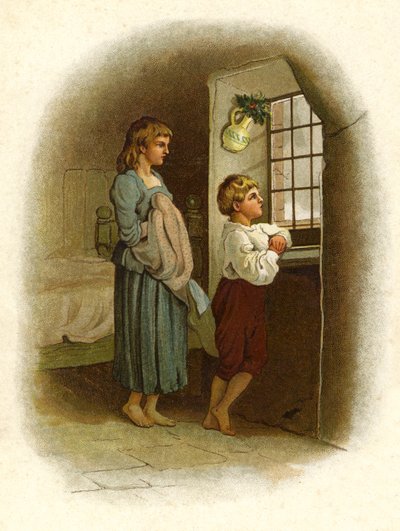 Ilustración para La Llegada de Papá Noel de English School