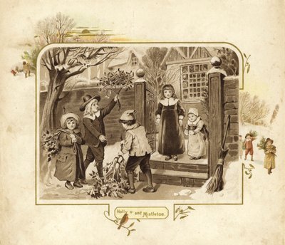 Ilustración para La llegada de Papá Noel de English School