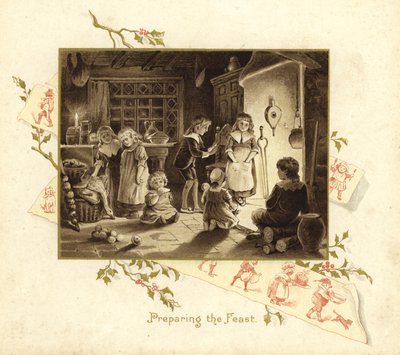 Ilustración para La Llegada de Papá Noel de English School