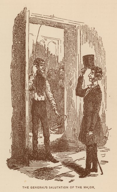 Ilustración para La historia de Pendennis de Thackeray (litografía) de English School